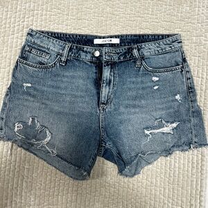 Joe's Jeans Distressed Washed Blue Denim Cutoff Shorts
